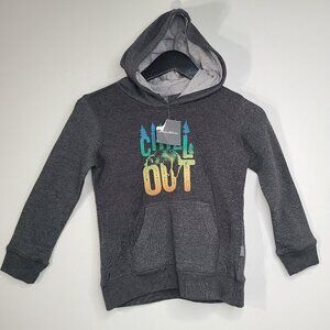 NWT Eddie Bauer Grau Chill Out Pullover Hoodie Sweater